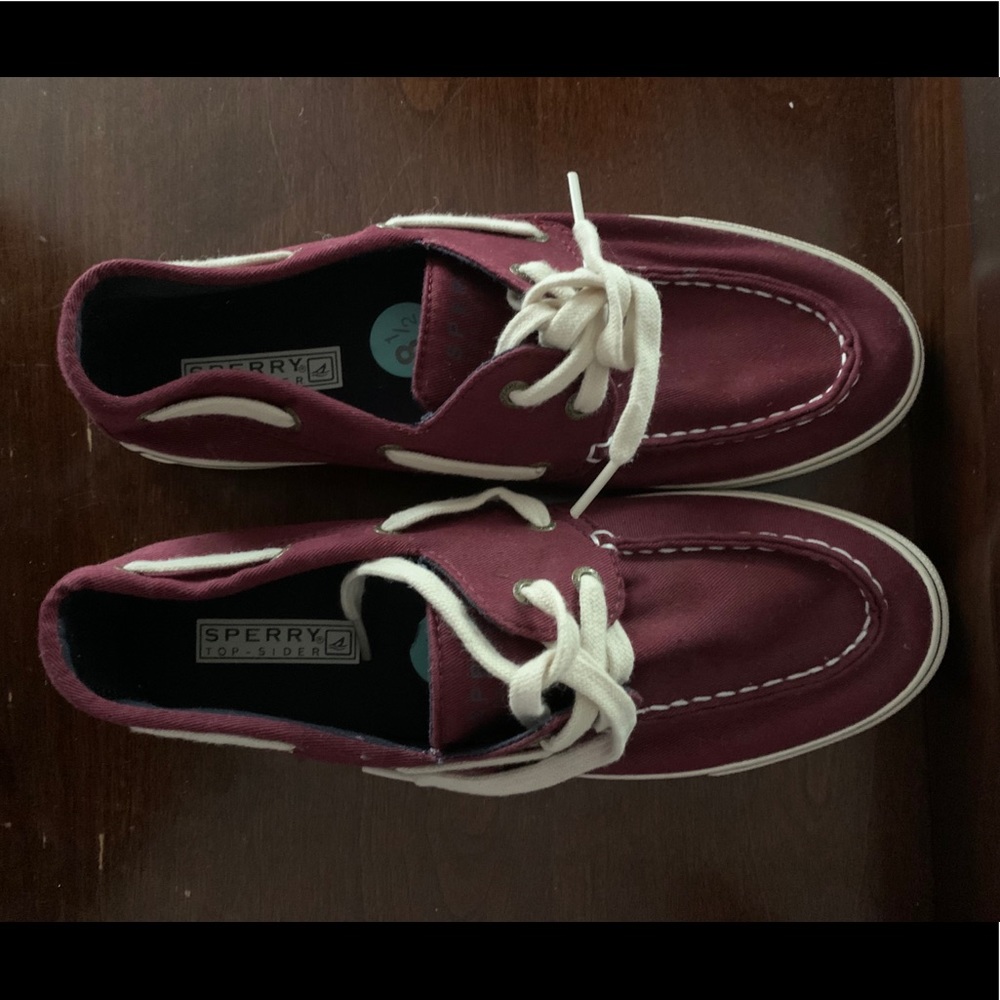 BURGENDY SPERRY TOP SIDER